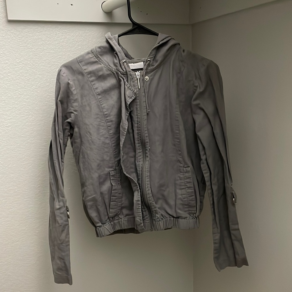 New York & Company Zip Jacket with Hood